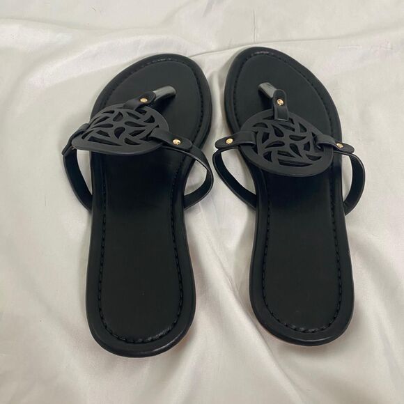 Elegant Embellished Glam Flip Flop Sandals EU 39 / US 8.5 - Picture 5 of 8